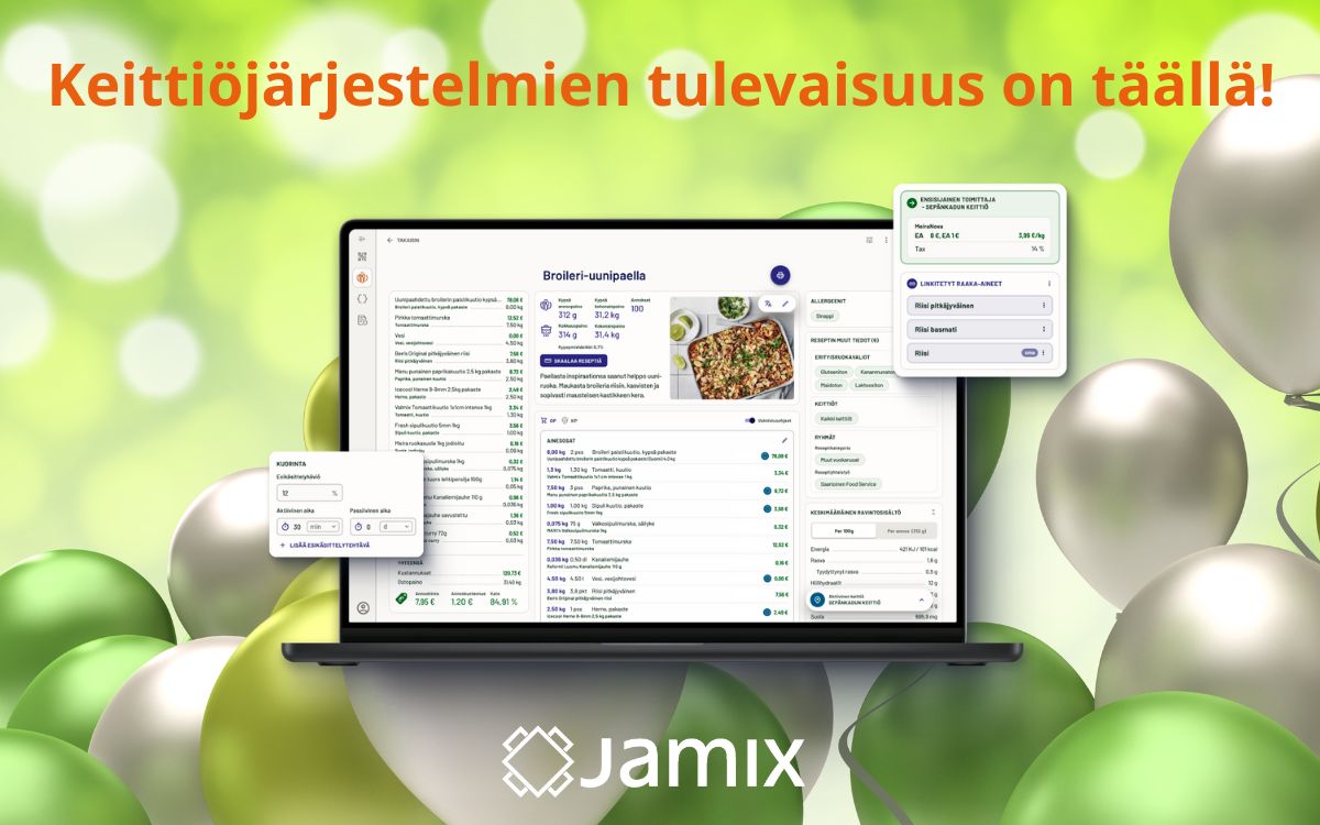 JAMIX G6 -Keittiöjärjestelmien tulevaisuus on täällä!
