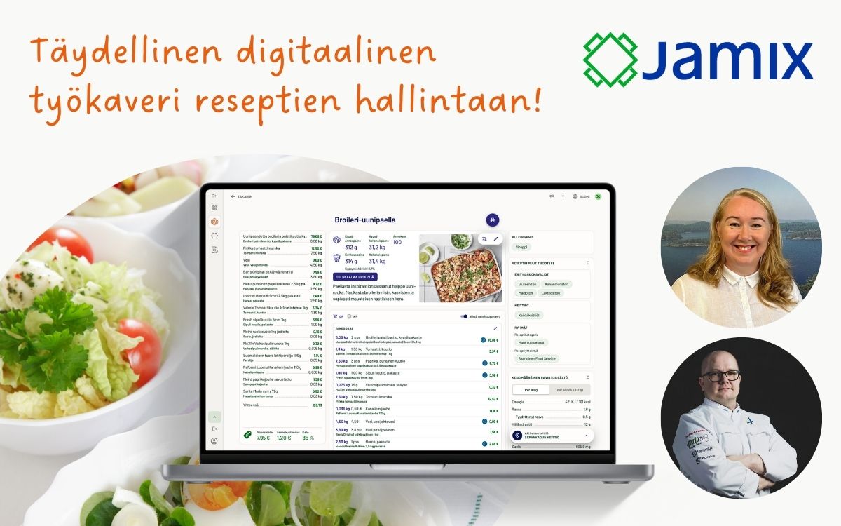 JAMIX G6 -keittiöjärjestelmä