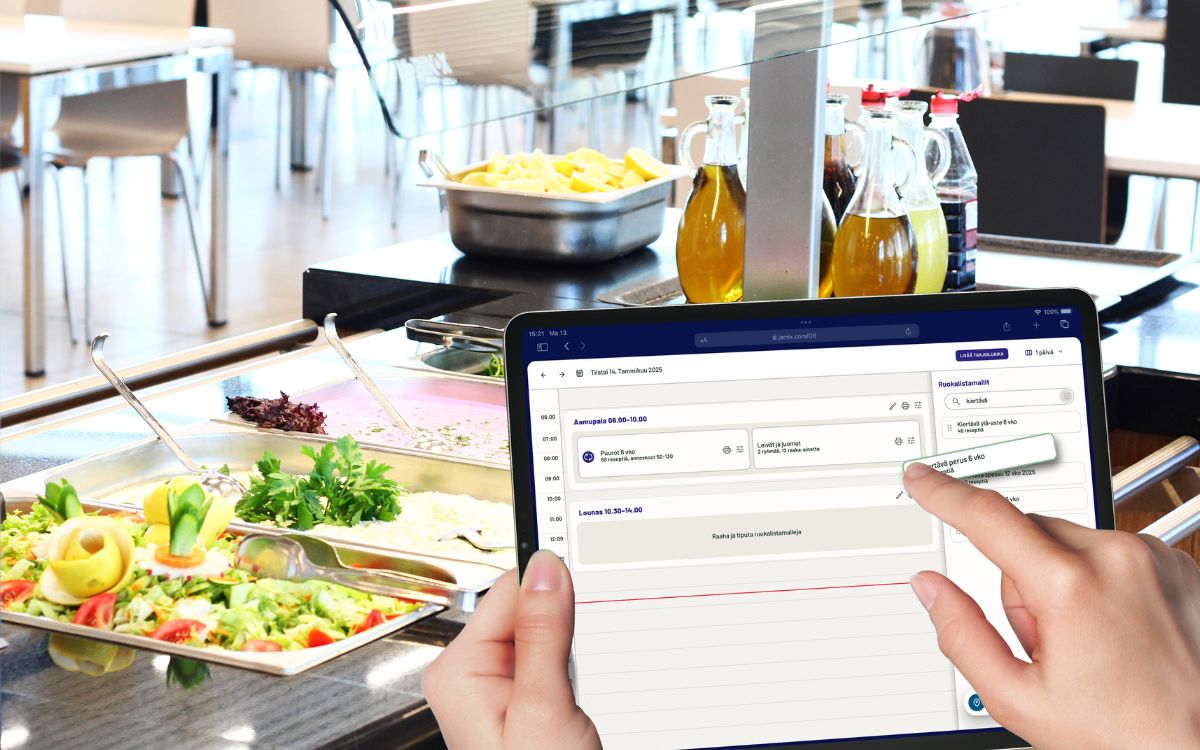 Hallitse ravintolan reseptit, ruokalistat ja catering-tarjoilut JAMIX G6 -järjestelmän avulla.