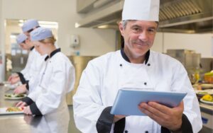 View recipes on screen instead of paper with JAMIX Kitchen Intelligence System.