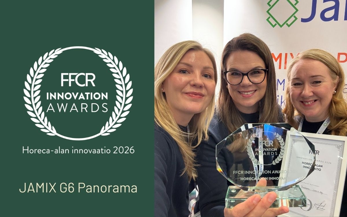 JAMIX G6 Panorama voitti FFCR Innovation Awards 2026 -palkinnon Horeca-alan innovaatio -kategoriassa