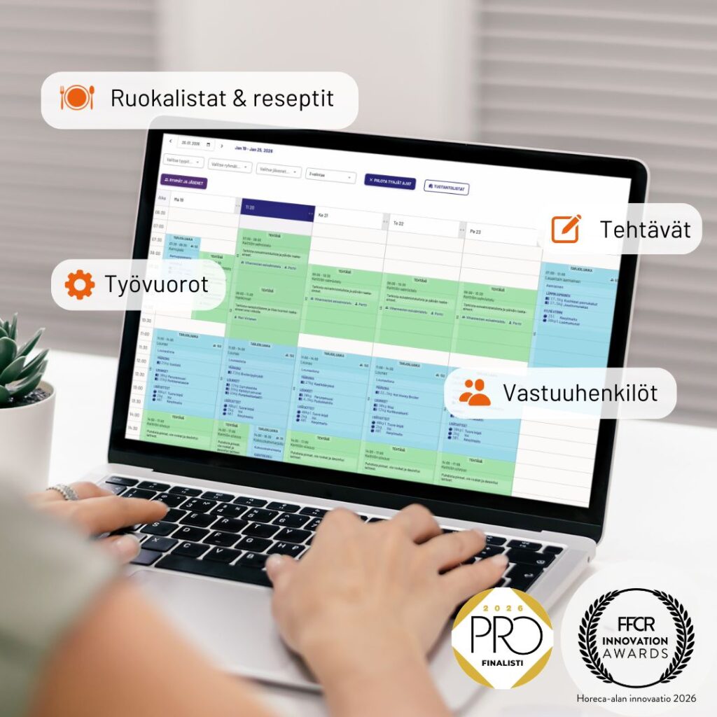 JAMIX G6 Panorama - Moderni kalenteri ammattikeittiön toiminnanohjaukseen