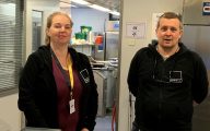 Omnia Services Manager Tarja Hämäläinen, Food Services Coordinator Timo Martin